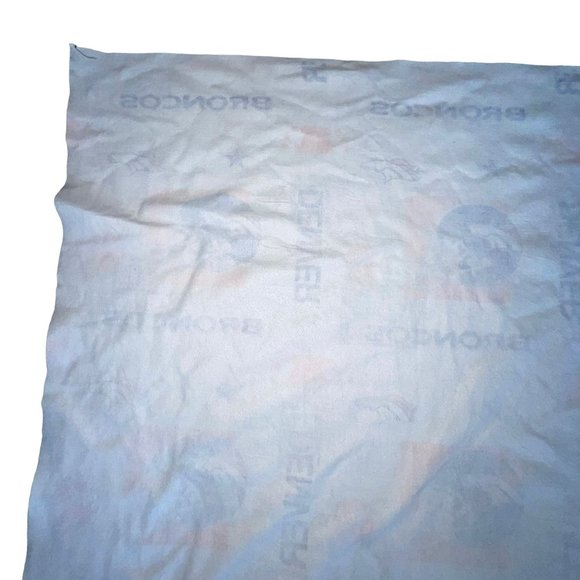 Rare Vintage NFL Denver Broncos Football Blanket Throw Northwest Company 88X74 - Picture 7 of 11